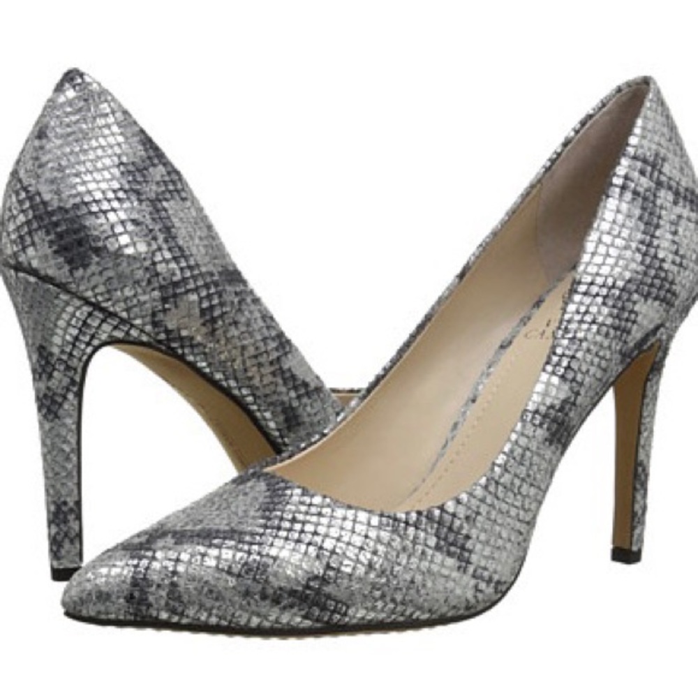 Vince Camuto ‘Kain’ Pump Silver Snake Leather Pump